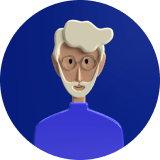 Stary człowiek zdjęcie profilowe